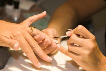 A long-lasting manicure starts with a base coat. 