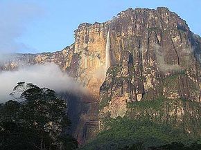 Angel Falls, Venezuela, a popular BASE jump site.