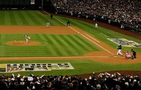 picture of baseball field patters at Coors Field