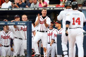 Stop through Atlanta's Turner Field to see future Hall-of-Famer Chipper Jones take the field. See more pictures of sports.