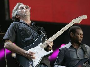 Eric Clapton performs at the Hard Rock Calling Festival on June 28, 2008 in London, England.