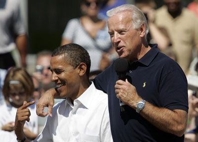 Barack Obama and Joe Biden