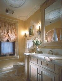 This traditionally elegant bath is awash in romance.