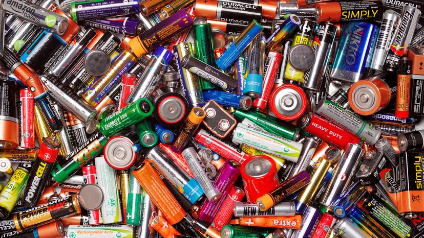 A Collection of Different Battery Types and Brands