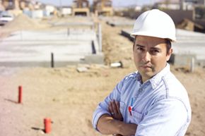 general contractor on construction site