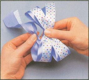 Continue looping the ribbon.