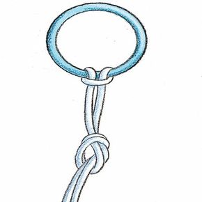 Two knots will get your key chain started.