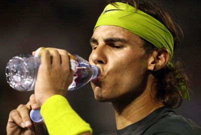 Rafael Nadal during 2009's Australia Open
