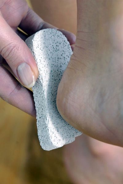 foot and pumice stone