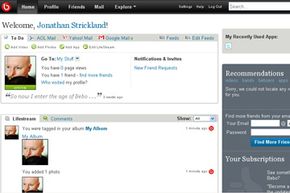 Bebo profile page