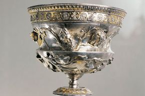 This Roman silver cup dates from the 1st century C.E. Ancient people knew silver containers kept water pure and eventually began using the metal as a disinfectant.