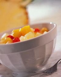 Canned fruit can sweeten up any meal.