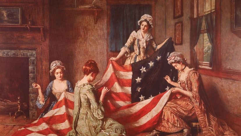 Betsy Ross and her sewing circle