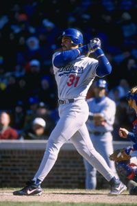 Mike Piazza at bat