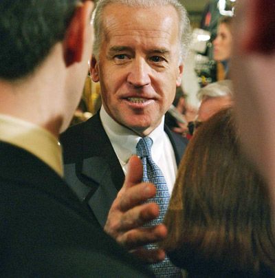 joe biden talks with reporters