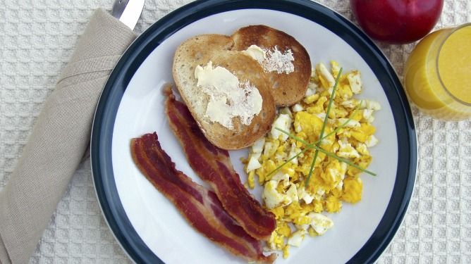 Big breakfast to start the day.