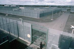 Perimeter fence of the Maze Prison, Northern Ireland.
