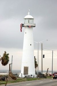 The Biloxi lighthouse is the only lighthouse in the world that is currently located in the median strip of a busy highway. See more lighthouse pictures.