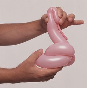 Fold the balloon to create a bend.