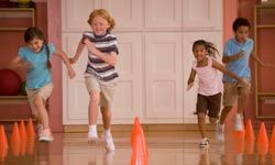 If your child and his or her friends are sporty, set up some fun games at the local gym.
