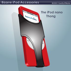 The iPod nano struts its stuff in a thong cover.