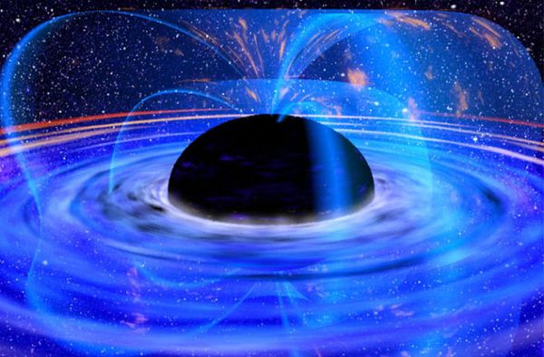 artist's concept of a black hole