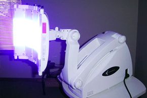 Omnilux Blue light acne therapy machine.