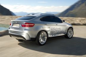 The BMW X6 ActiveHybrid concept uses "Efficient Dynamics" to create a vehicle that's not only fun to drive, but also fuel efficient.