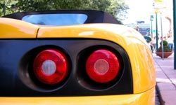 yellow sports car