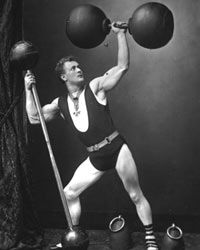 Eugen Sandow in his strongman days