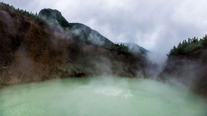 Boiling lake of dominica