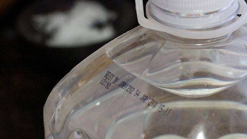 expiration date on a bottle of wate