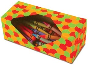 Keep your kids' crayons in a row with the crayon caddy box craft.