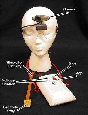 Prototype BrainPort vision components simplified