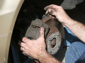 Changing the brake pads