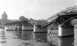 Sometimes, bridges collapse due to design flaws.