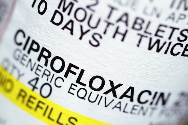 Ciprofloxacin bottle