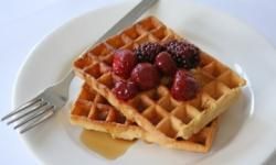 Breakfast Waffle And Berries