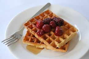 Breakfast Waffle And Berries