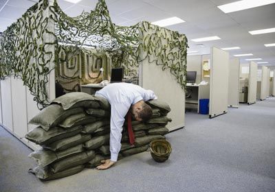 man dead in cubicle bunker