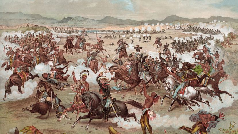 Custer's last stand painting