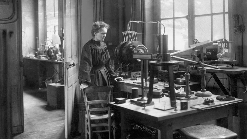 Marie Curie in her lab