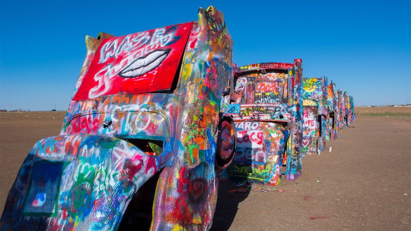 Cadillac Ranch Where the Cars Are the Canvas MapQuest Travel