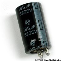 Flash capacitor from a regular point-and-shoot camera