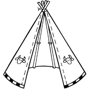 Admire your authentic Native American tepee.
