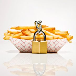 french fries under lock and key