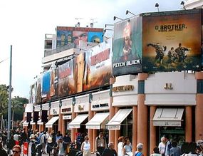 Each year, the Croisette is draped with ads for festival and upcoming films.