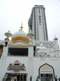 The Trump Taj Mahal casino in Atlantic City, New Jersey.