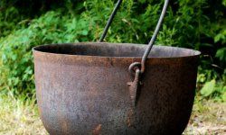 Giant Cast Iron Kettle