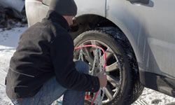Depending on conditions where you live, you might need to put snow chains on your tires.